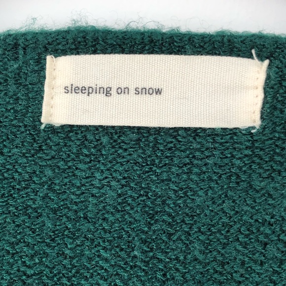 Emerald green anthropologie top/poncho relaxed fit - Picture 5 of 6